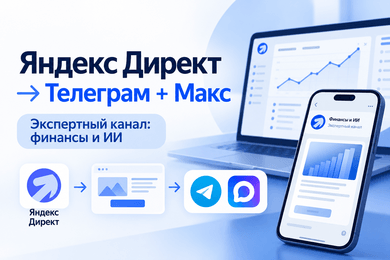 Привлечение подписчиков в Телеграм и Макс через Яндекс Директ - финансы и ИИ