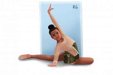 Иллюстрация для школы гимнастики