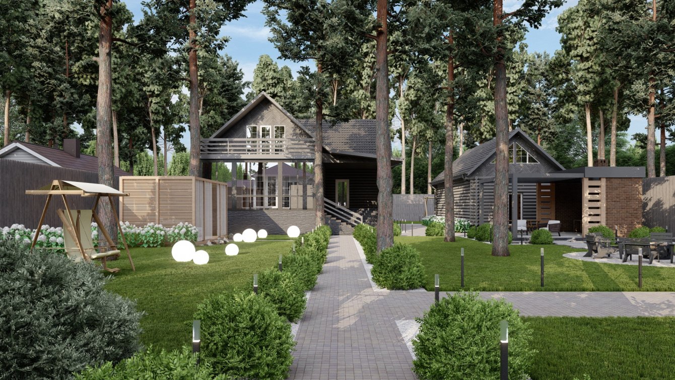 Визуализация ландшафтного дизайна