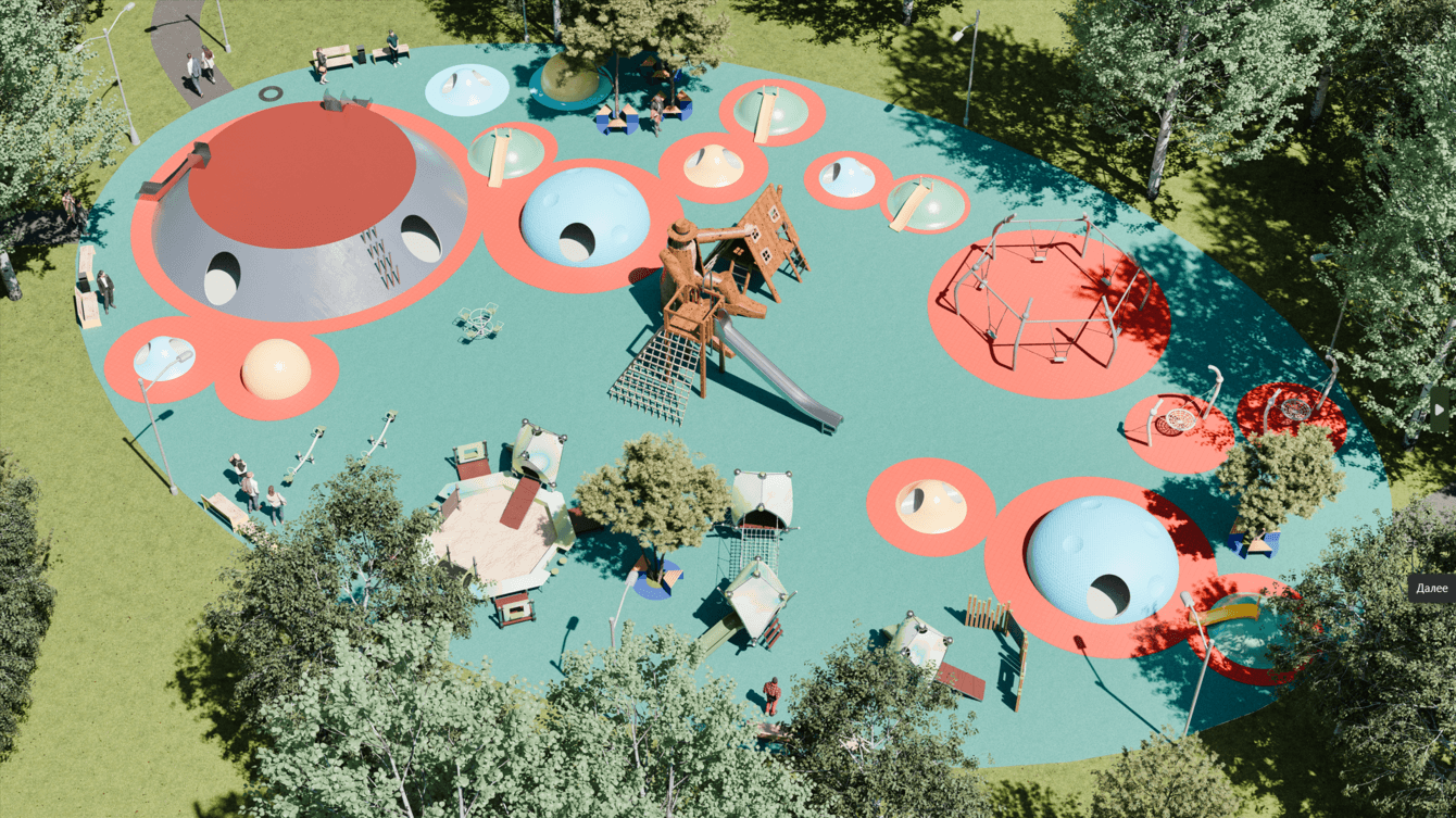 Визуализация детской спортивной площадки
