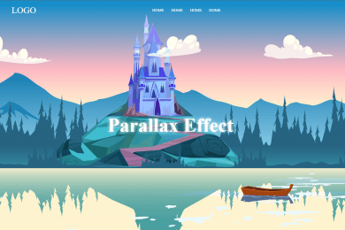 Сайт с использованием Parallax эффектов