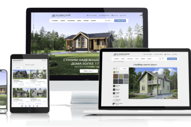 Редизайн сайта компании СК-Домострой по строительству домов