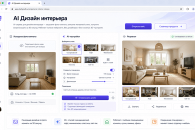 Прототип AI-визуализации интерьера по фотографии