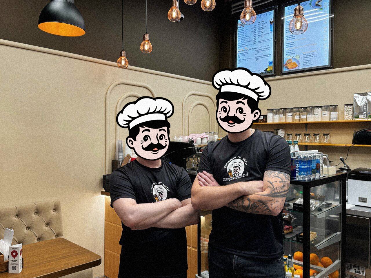 Брендинг кафе, фирменный стиль и логотип для фастфуд кафе шаурменной