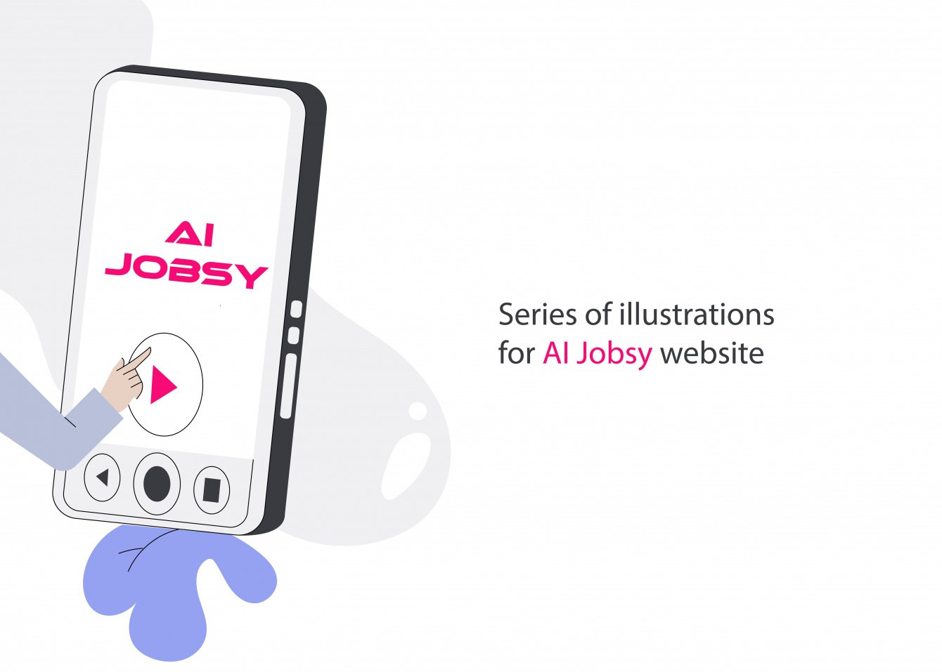 Серия иллюстраций для сайта AI Jobsy