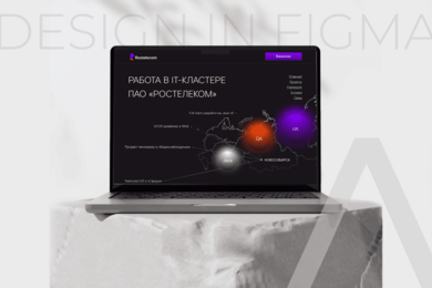 Дизайн информационного лендинга для ПАО «Ростелеком» | FIGMA