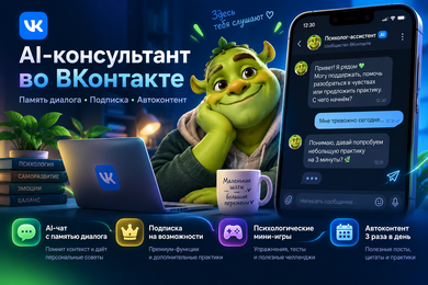 AI-консультант во ВКонтакте с памятью, подпиской и автоконтентом