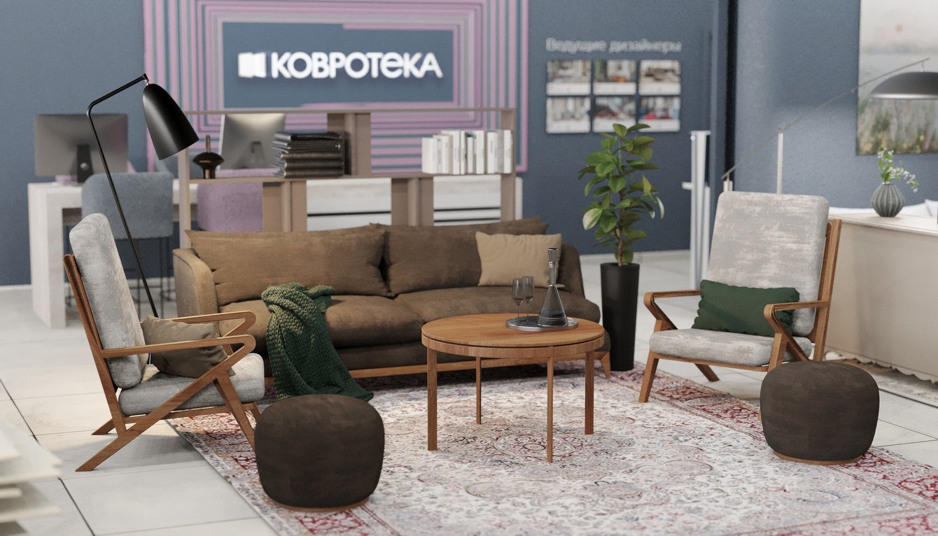 Дизайн шоурума "KOVROTEKA" г. Москва