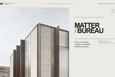 MATERIA BUREAU 17 — каталог материалов для архитекторов