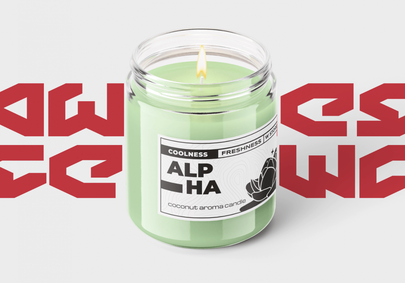 "W-Store" - этикетки ароматизированных свечей