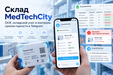 Система складского учёта в Telegram с OCR и контролем сроков годности