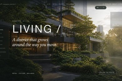 LIVING — сайт городского пространства · концепт