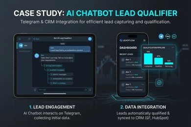 Чат-бот квалификатор лидов с отправкой в CRM и Telegram РОПа