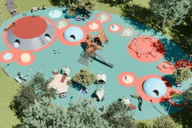 Визуализация детской спортивной площадки