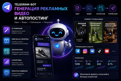 Telegram-бот для генерации рекламных видео и автопостинга