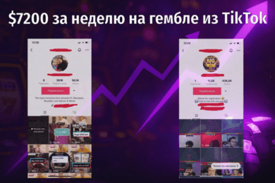 $7 245 за неделю на гембле с трафика из TikTok