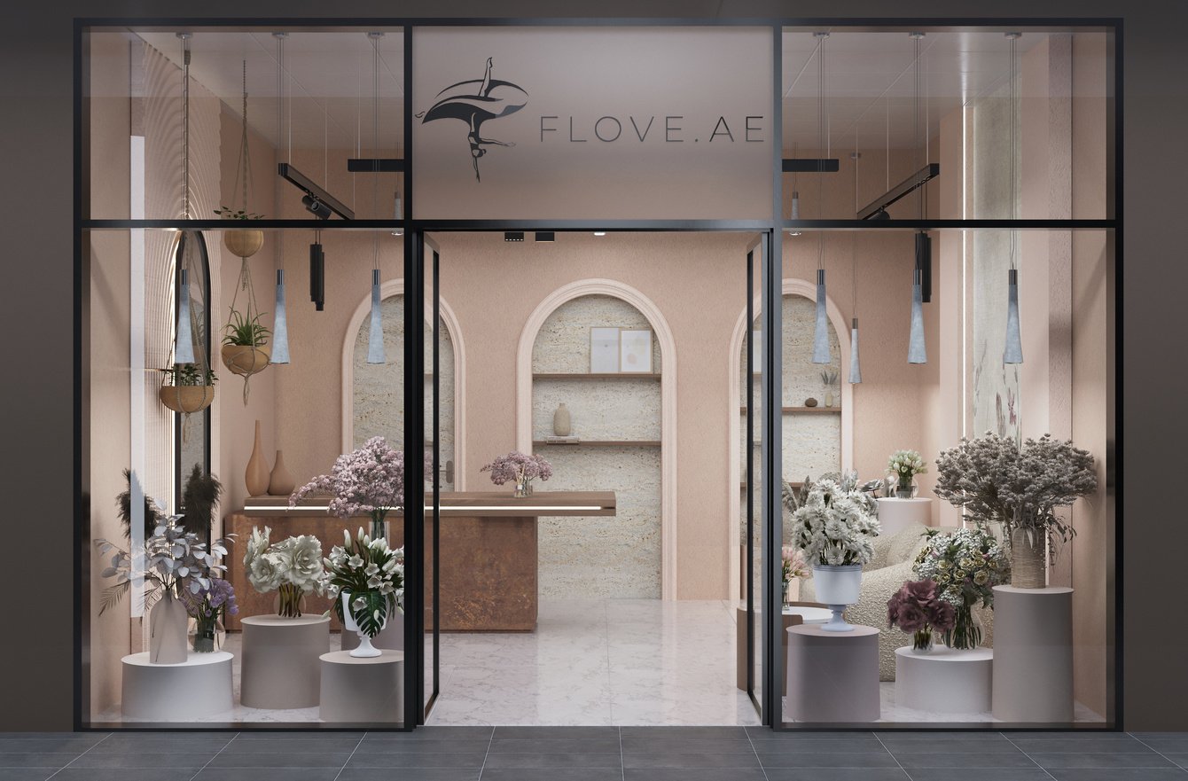 Коммерческое помещение салона цветов FLOVE.AE в Дубай