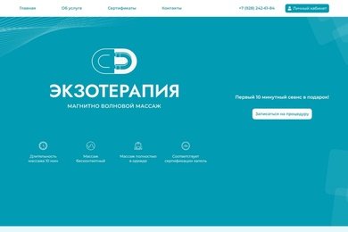 Разработка и контекстная реклама экзотерапии в сочи