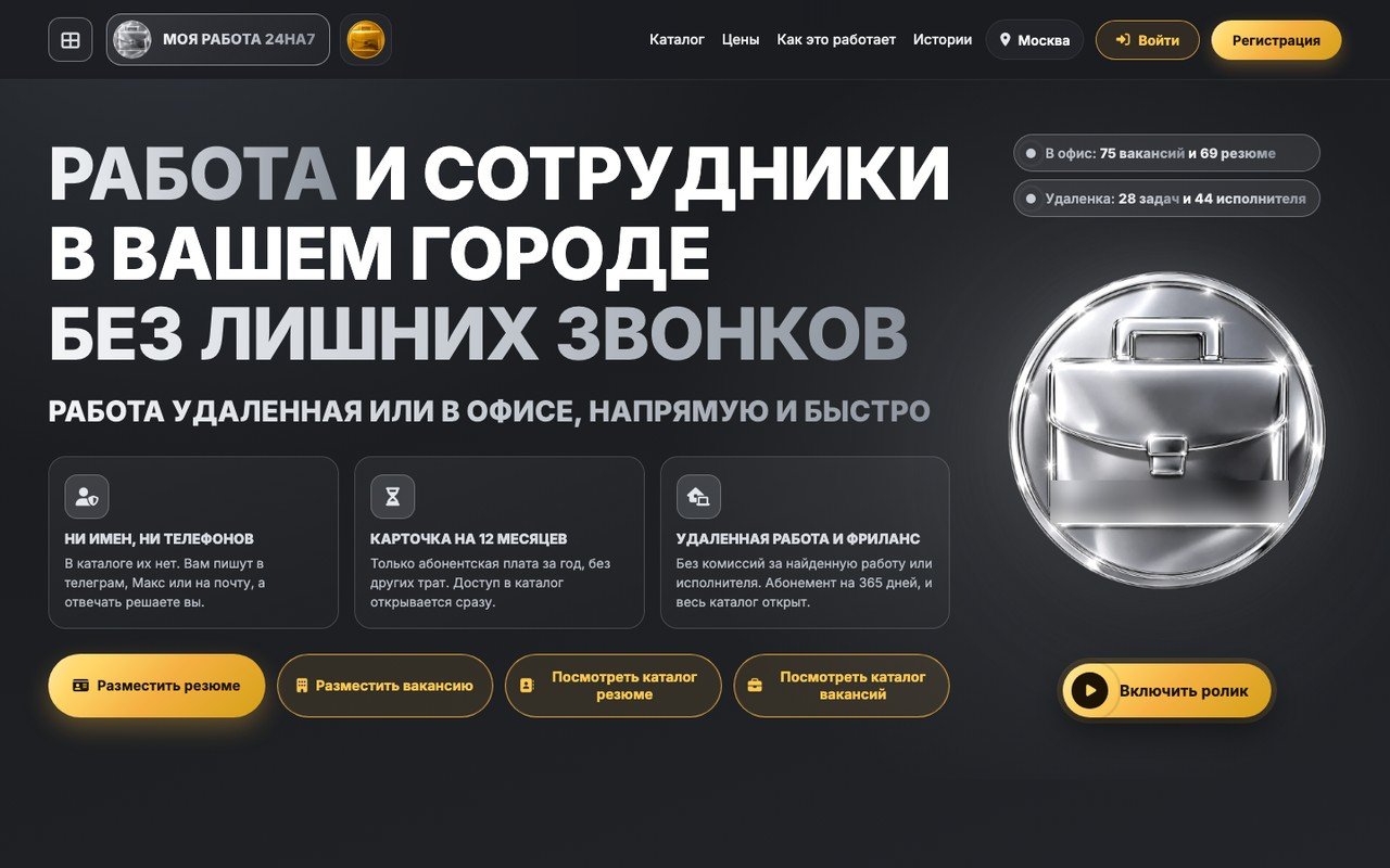 Сайт поиска работы на вордпрессе: каталоги, кабинеты и оплата