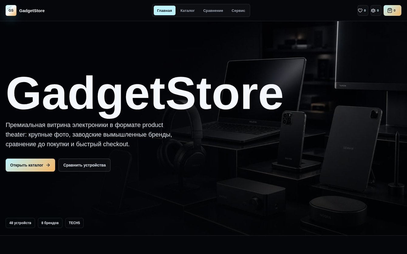 GadgetStore — интернет-магазин электроники