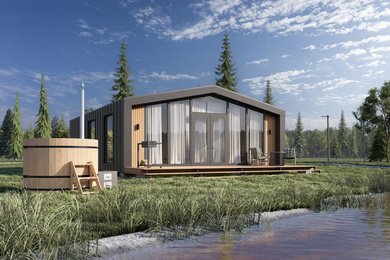 Типовые домики для коттеджного поселка 