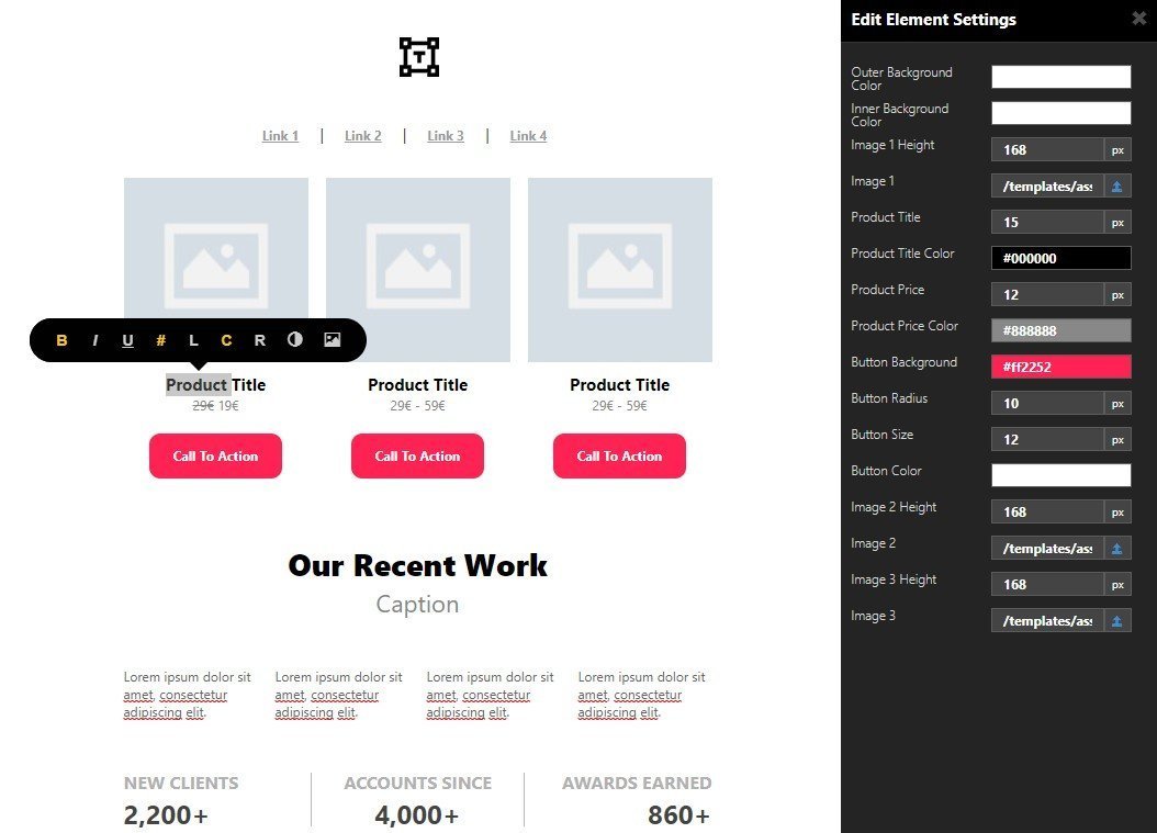 Разработка Backend & Frontend сайта 20fix.com для быстрого создания писем и отправки.