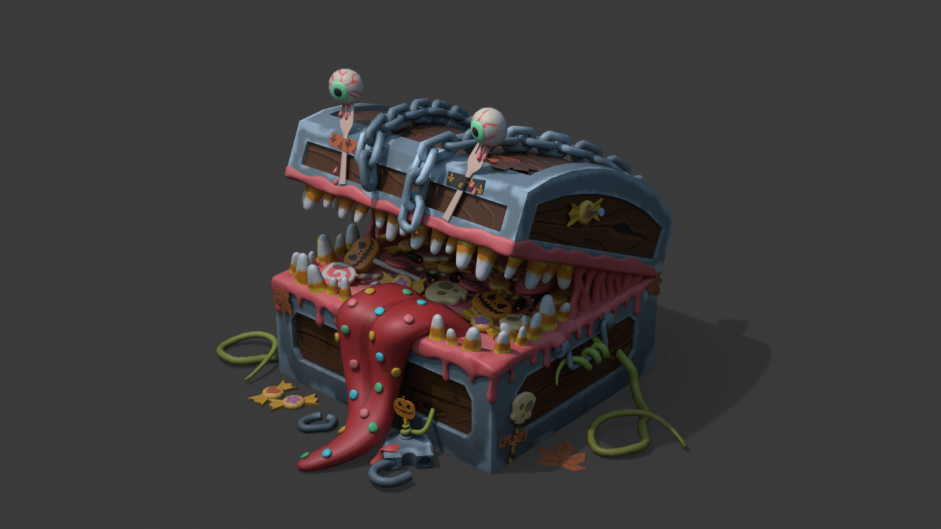 Сундук-мимик для конкурса