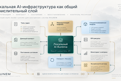 RAUNEM Local AI Runtime — приватная multi-model AI-инфраструктура