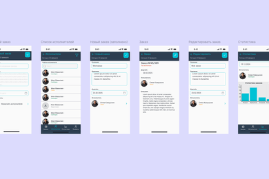 Дизайн-концепт приложения заказа услуг