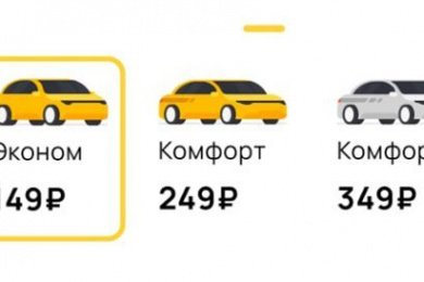 Разработка иконок для службы Taxi