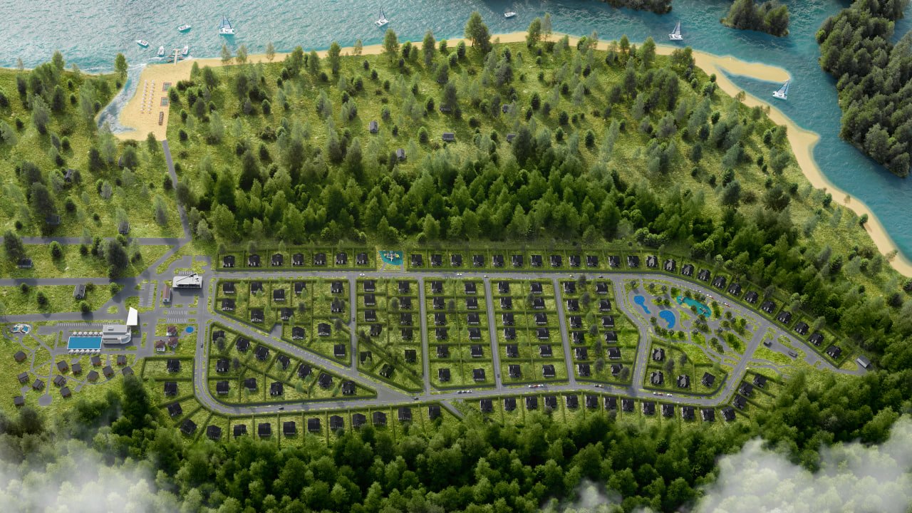 Доработка и визуализация Генерального плана Коттеджного поселка