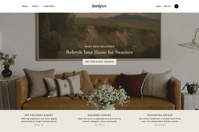 Juniper Print Shop - США (Калифорния, США, онлайн-бизнес)