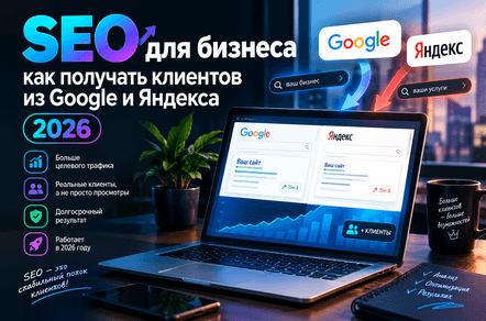 SEO для бизнеса как получать клиентов из Google и Яндекса 2026