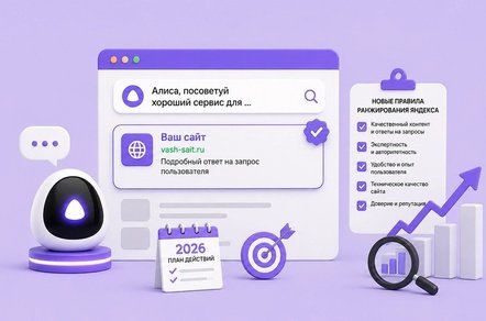 Как вывести сайт в ответы Алисы AI в 2026 году: разбираем новые правила ранжирования Яндекса
