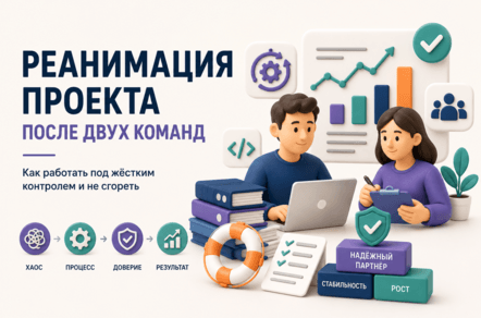 Реанимация проекта после двух команд: как работать под жёстким контролем и не сгореть