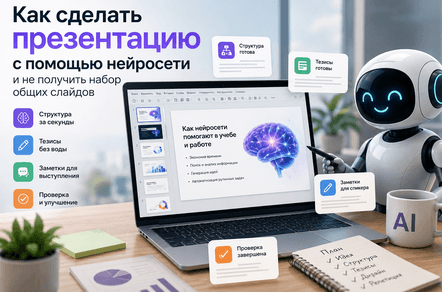 Как сделать презентацию с помощью нейросети и не получить набор общих слайдов