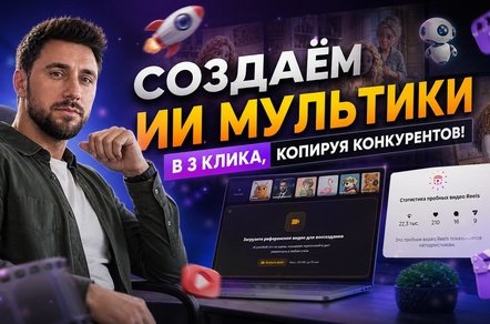 Как создавать ИИ мультики, копируя конкурентов? Мультфильмы через нейросети в 3 клика!