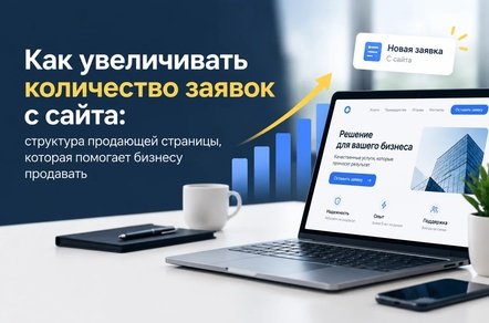 Как увеличивать количество заявок с сайта: структура продающей страницы