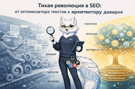 Тихая революция в SEO: от оптимизатора текстов к архитектору доверия