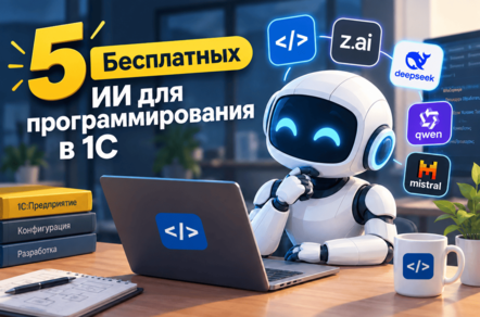 5 Бесплатных ИИ для программирования в 1С