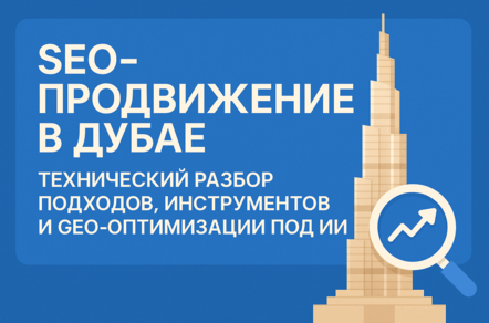 SEO-продвижение в Дубае: технический разбор подходов, инструментов и GEO-оптимизации под ИИ