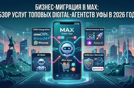 Инфраструктура продаж в мессенджере MAX: Обзор услуг топовых digital-агентств Уфы в 2026 году