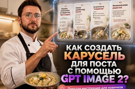 Инструкция: как создавать стильные карусели для постов через нейросеть GPT Image 2?
