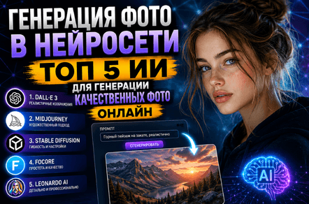 Генерация фото в нейросети - ТОП 5 ИИ для генерации качественных фото онлайн