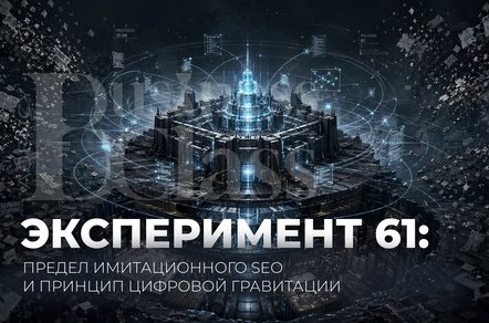 ЭКСПЕРИМЕНТ 61: предел имитационного SEO и принцип Цифровой Гравитации