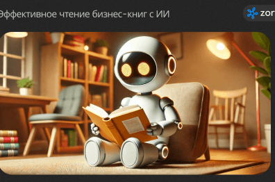 Как эффективнее читать книги о бизнесе с помощью ИИ