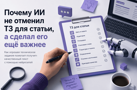 Почему ИИ не отменил ТЗ для статьи, а сделал его ещё важнее