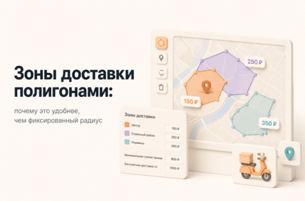 Зоны доставки полигонами: почему это удобнее, чем фиксированный радиус.