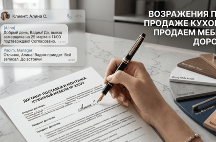 Скрипты продаж кухонь на заказ: как менеджеру закрывать больше сделок