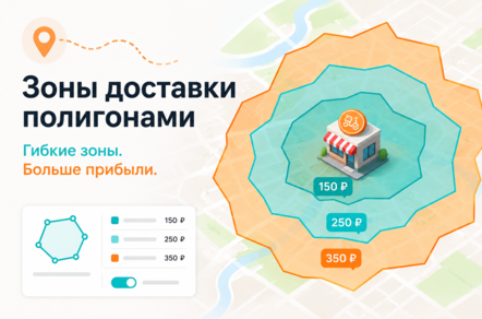 Зоны доставки полигонами: почему это удобнее, чем фиксированный радиус.